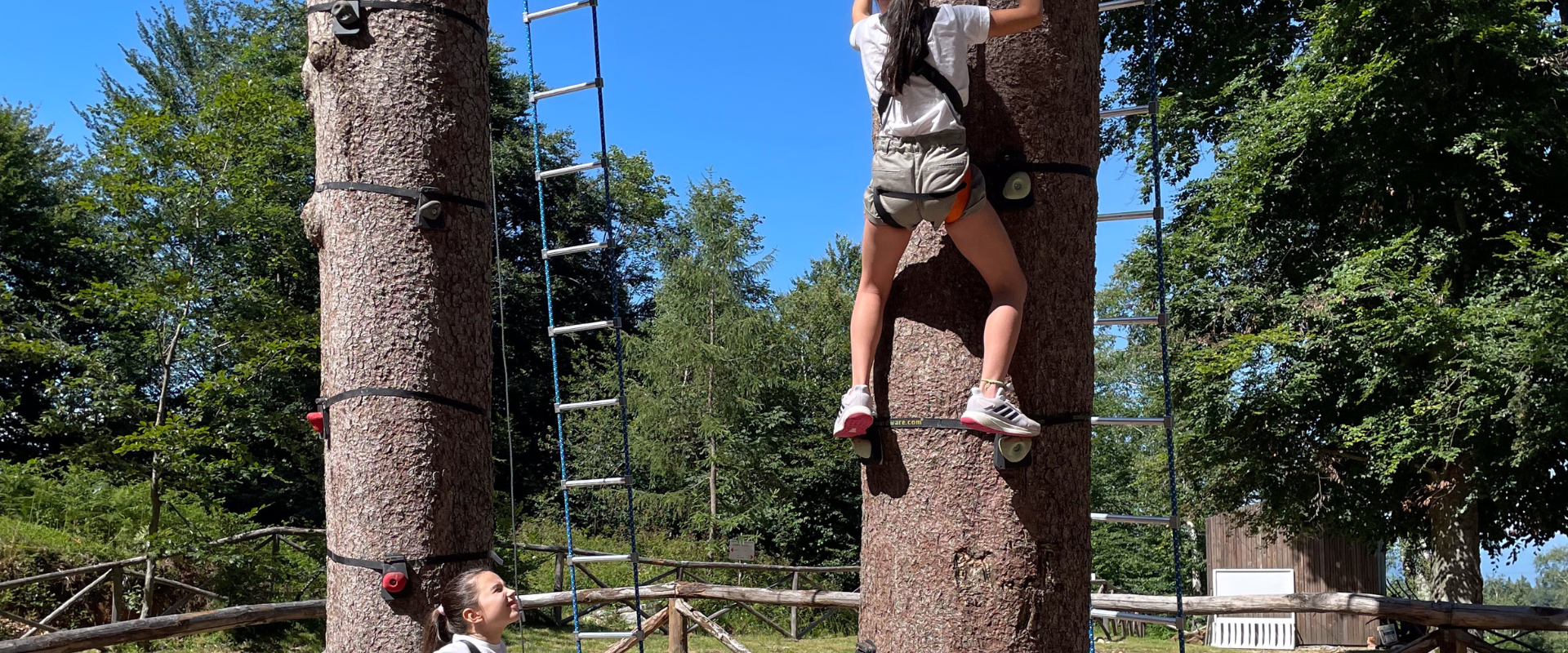 Free tree climbing at Mottarone Adventure Park on #MottaroneDay.